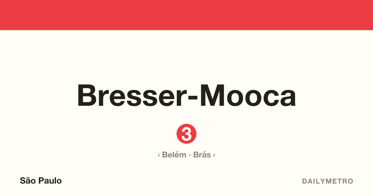 Bresser-Mooca station · Lines 3