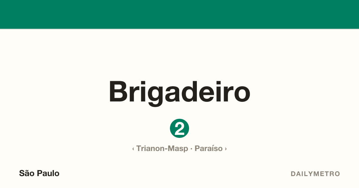 Brigadeiro station · Lines 2