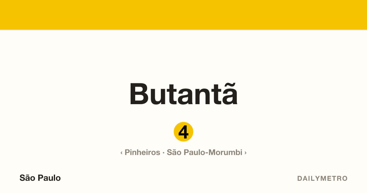 Estação Butantã · Linhas 4