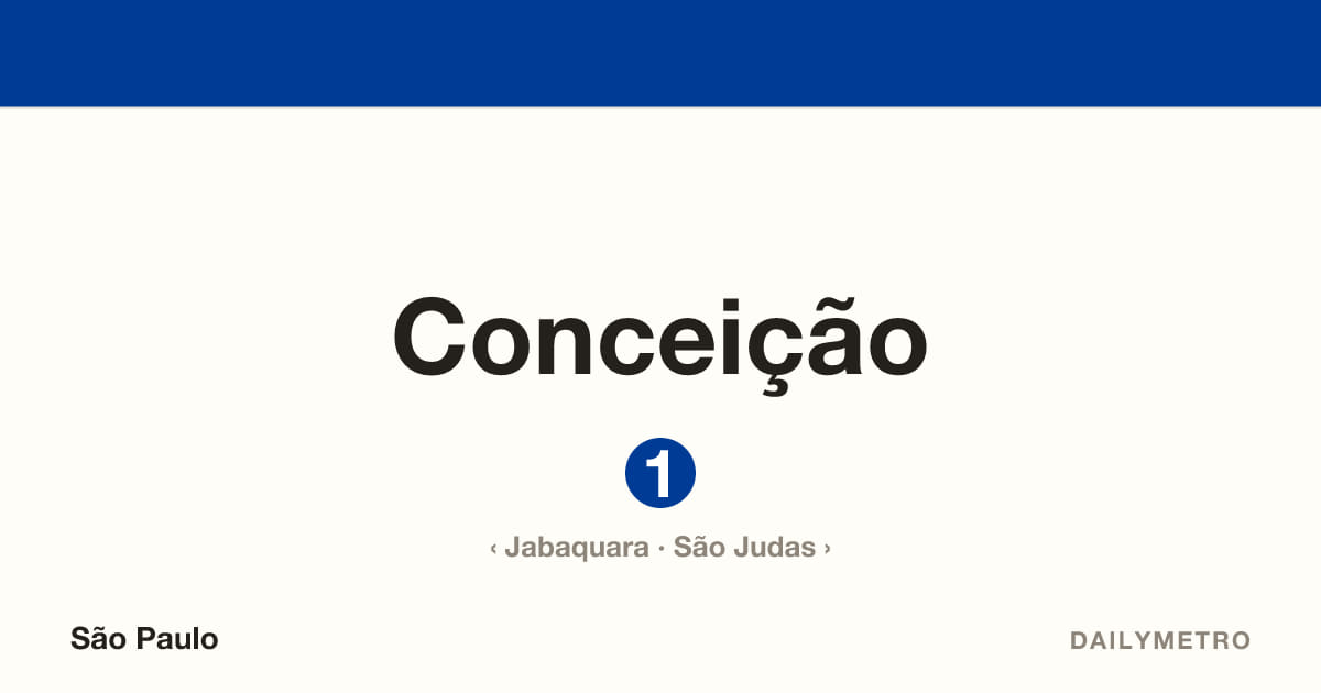 Conceição station · Lines 1