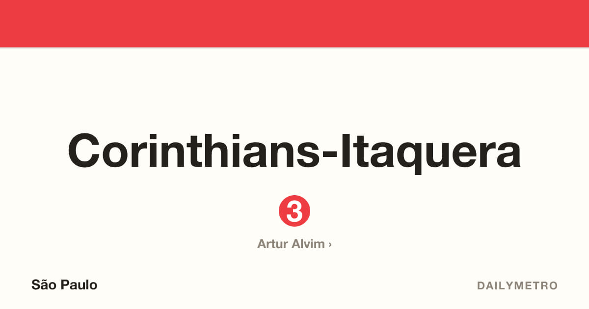 Corinthians-Itaquera station · Lines 3
