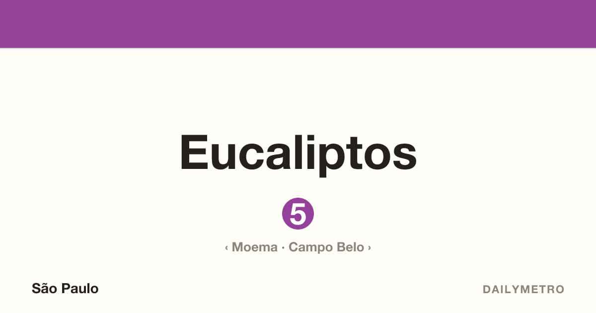 Eucaliptos station · Lines 5