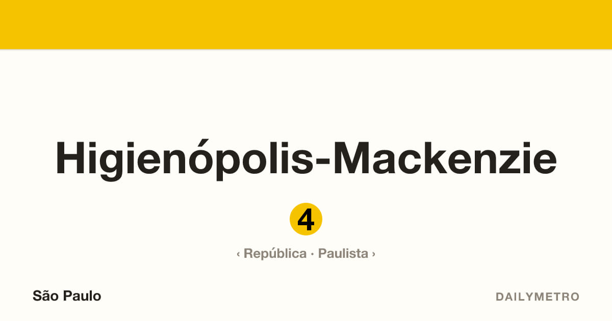 Estação Higienópolis-Mackenzie · Linhas 4