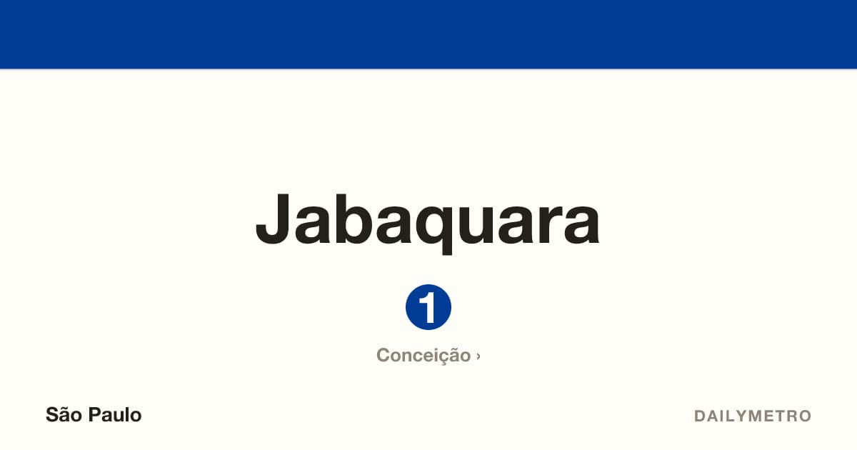 Jabaquara station · Lines 1