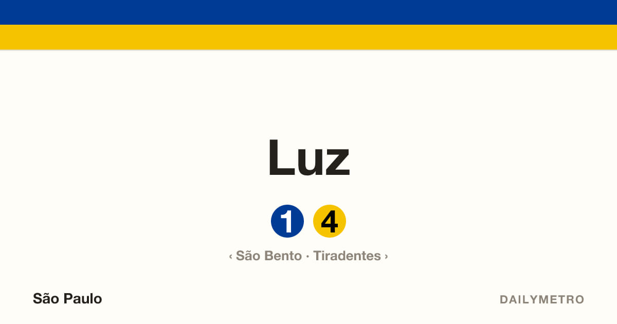 Luz station · Lines 1, 4