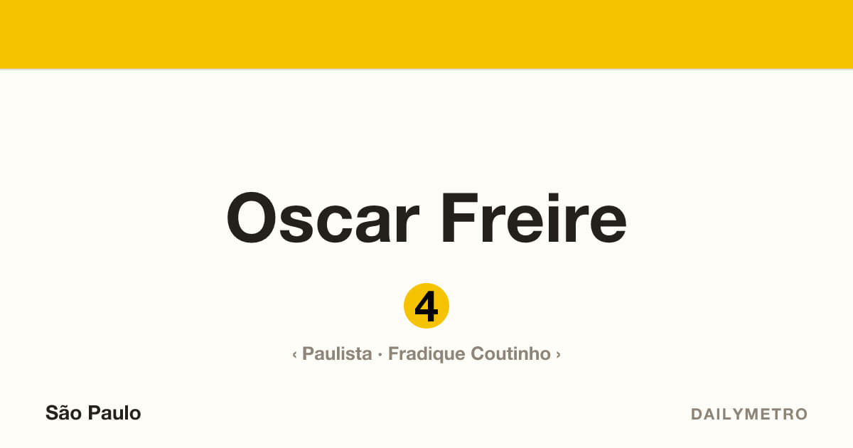 Oscar Freire station · Lines 4