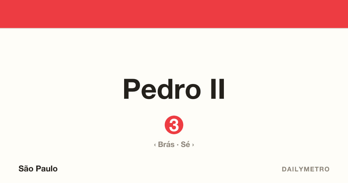 Pedro II station · Lines 3