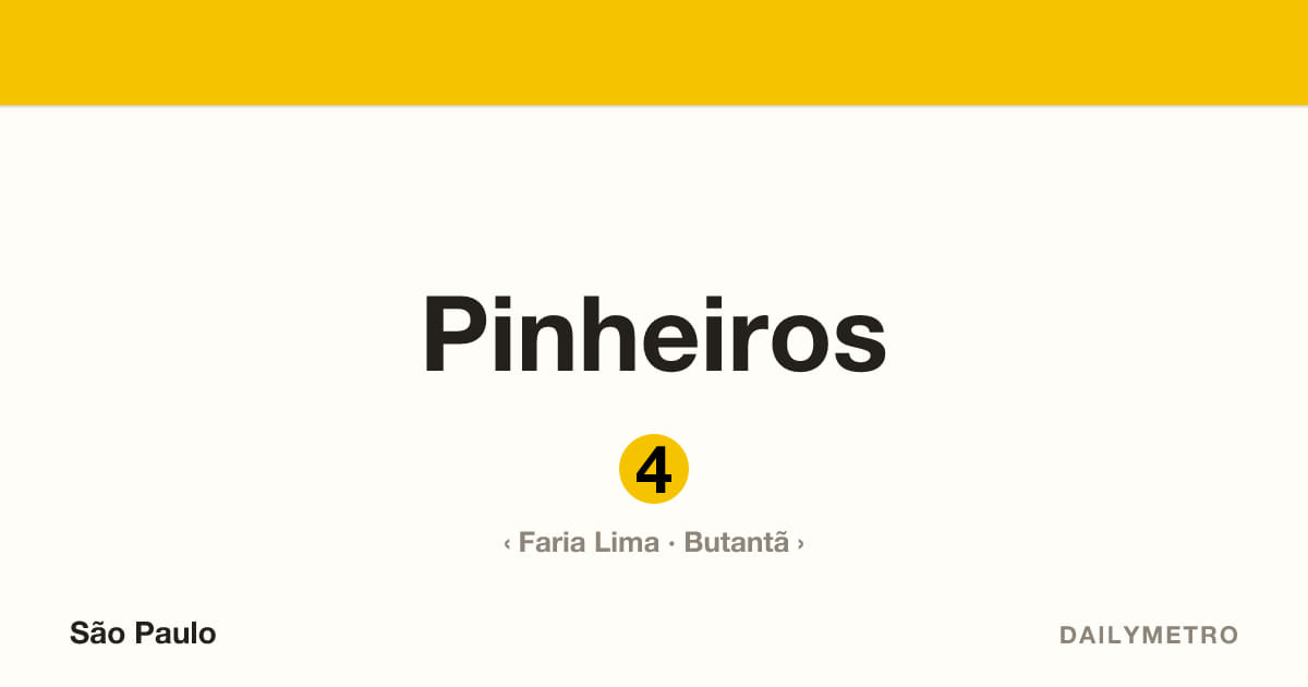 Pinheiros station · Lines 4