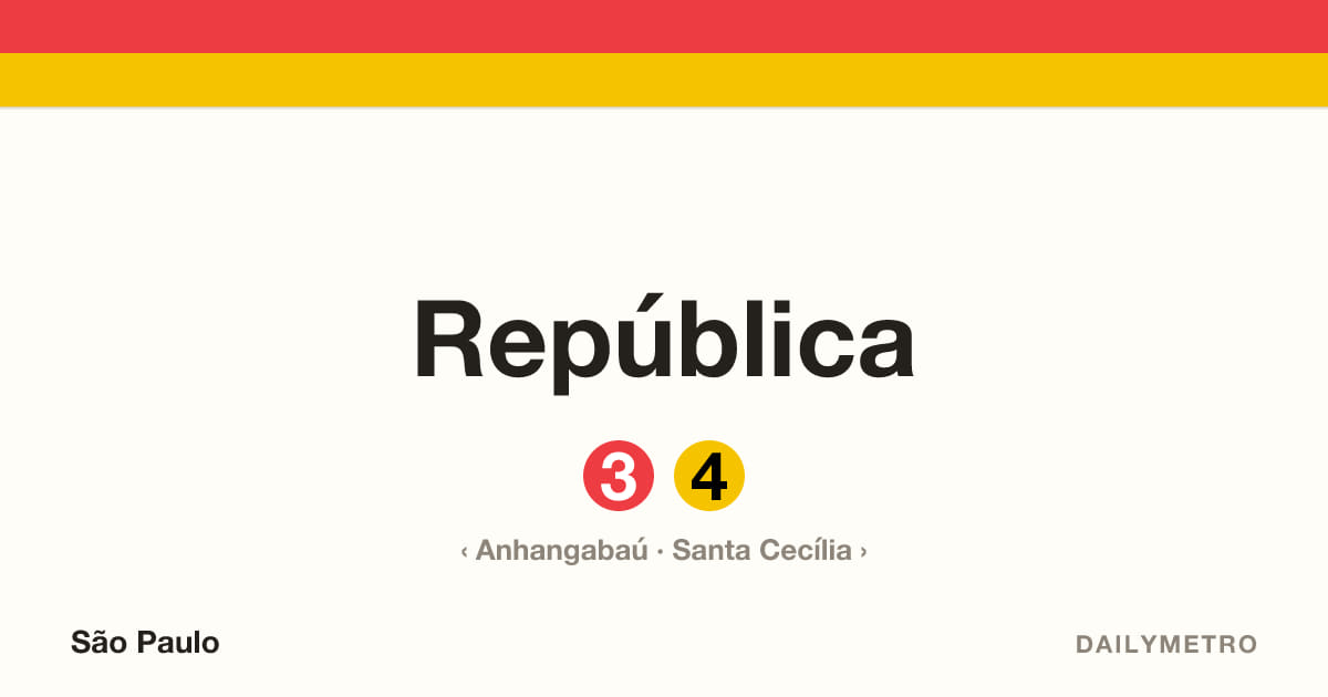 República station · Lines 3, 4