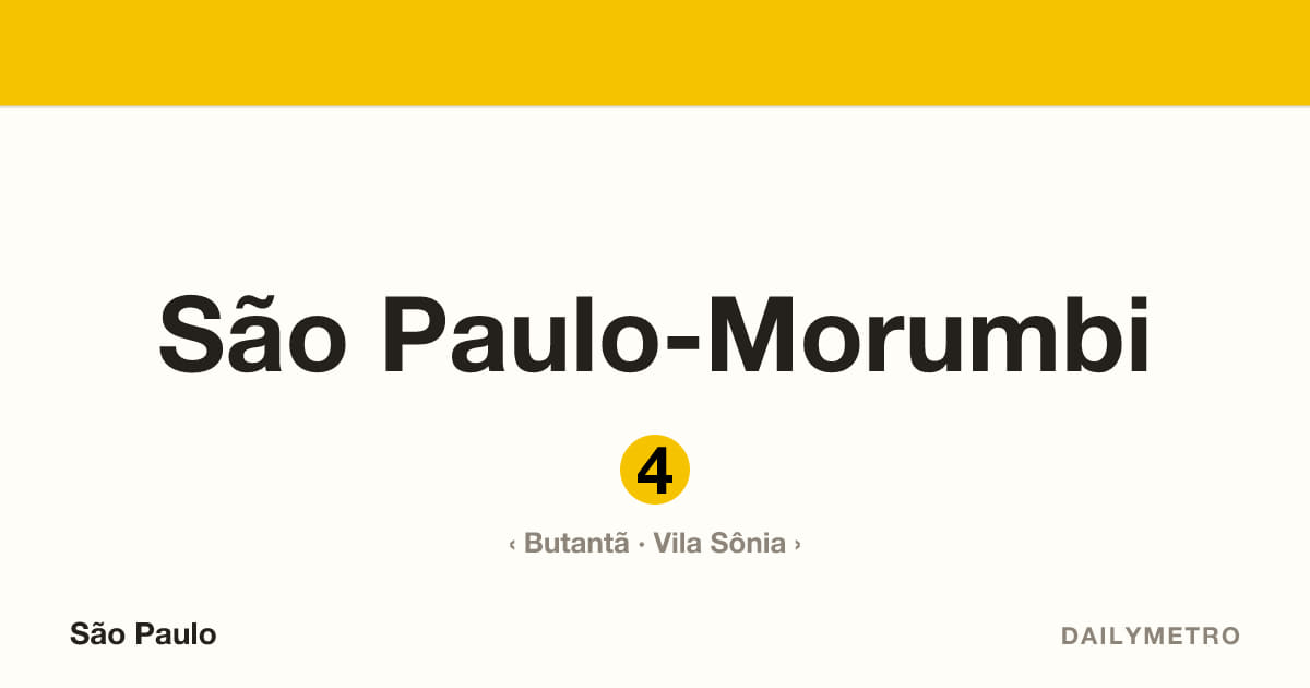 São Paulo-Morumbi station · Lines 4
