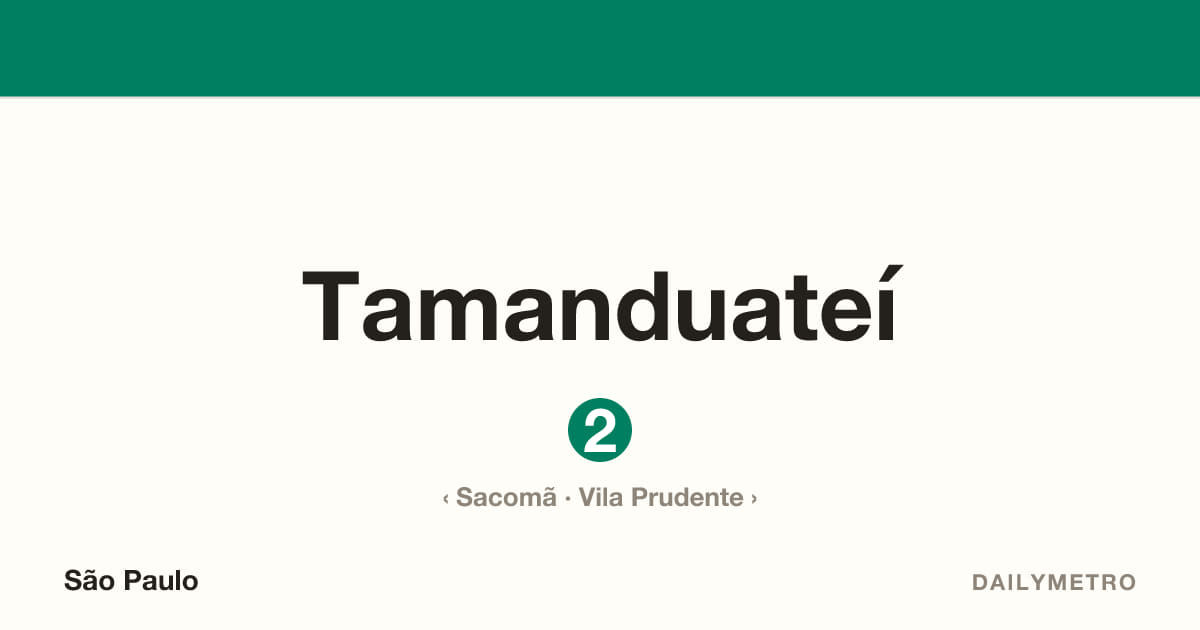 Tamanduateí station · Lines 2