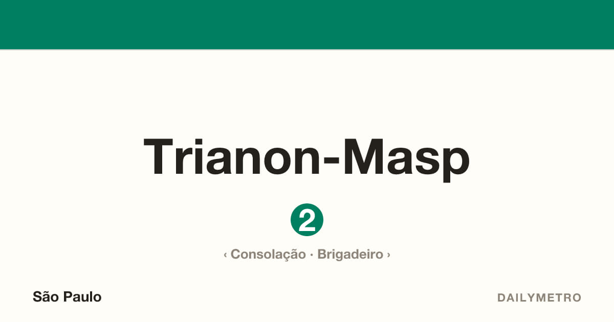 Estação Trianon-Masp · Linhas 2