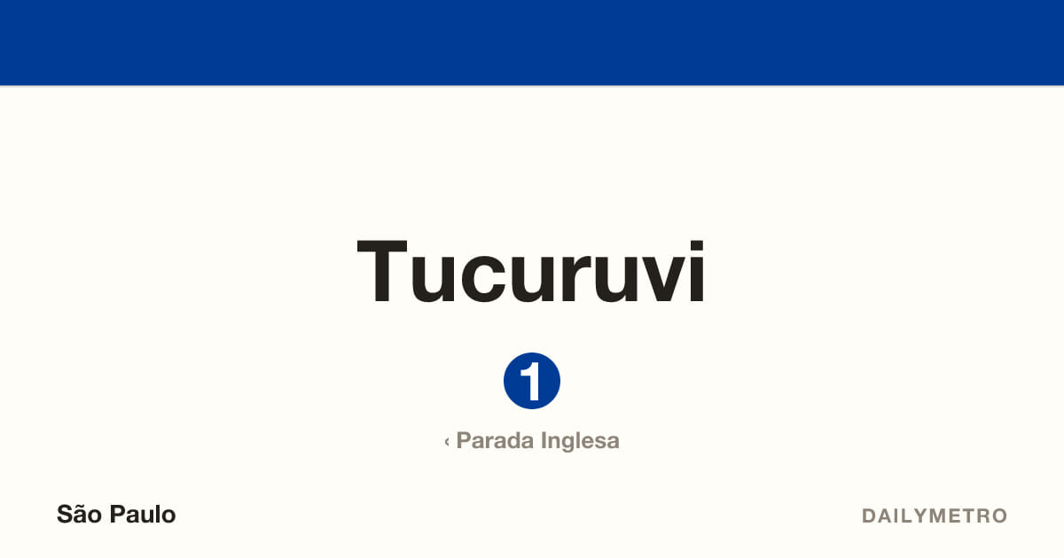 Estação Tucuruvi · Linhas 1