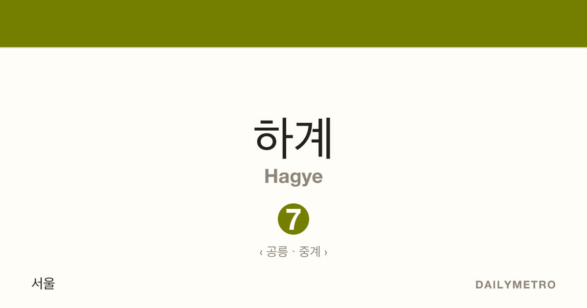 하계역 · 노선 7