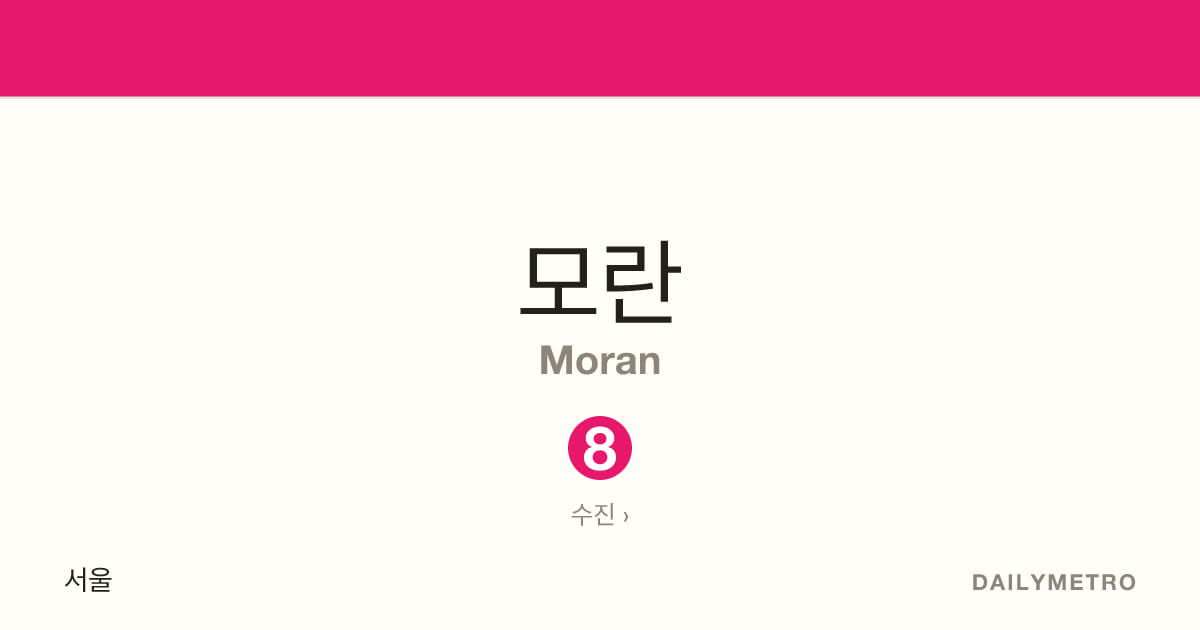 Moran station · Lines 8