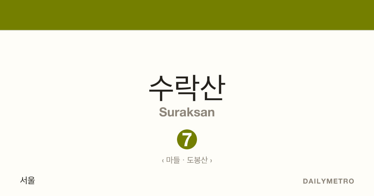 수락산역 · 노선 7