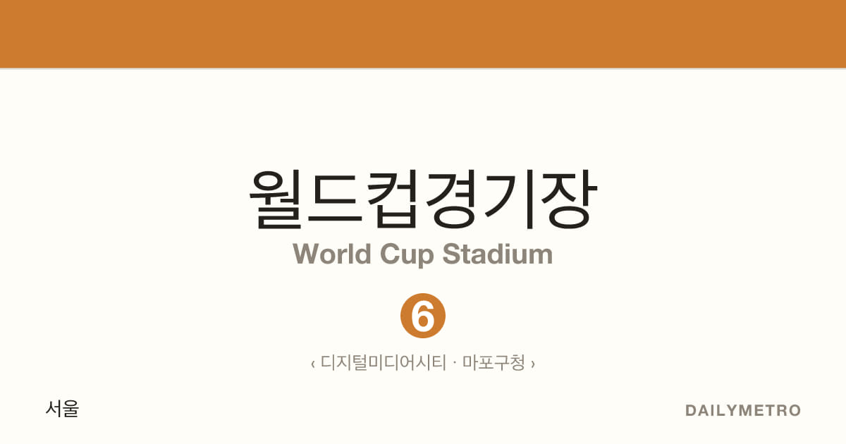 World Cup Stadium station · Lines 6