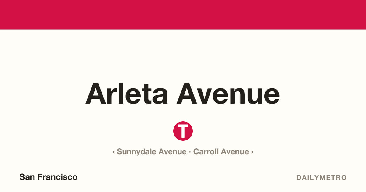 Arleta Avenue station · Lines T