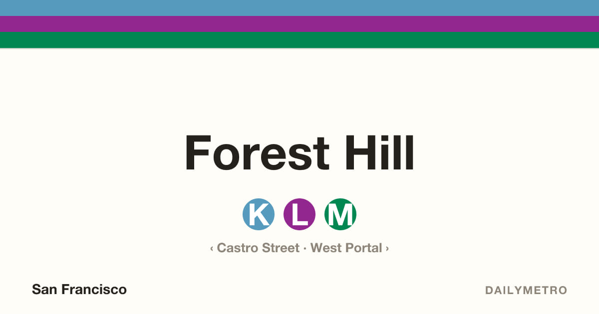 Forest Hill station · Lines K, L, M