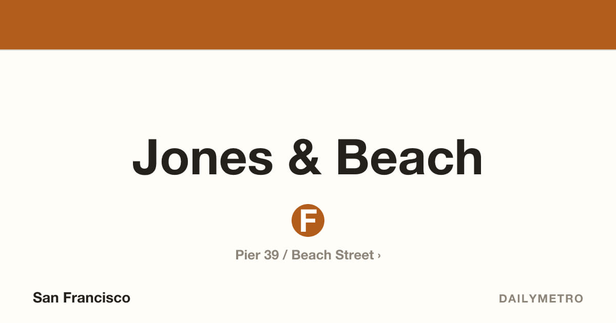 Jones & Beach station · Lines F
