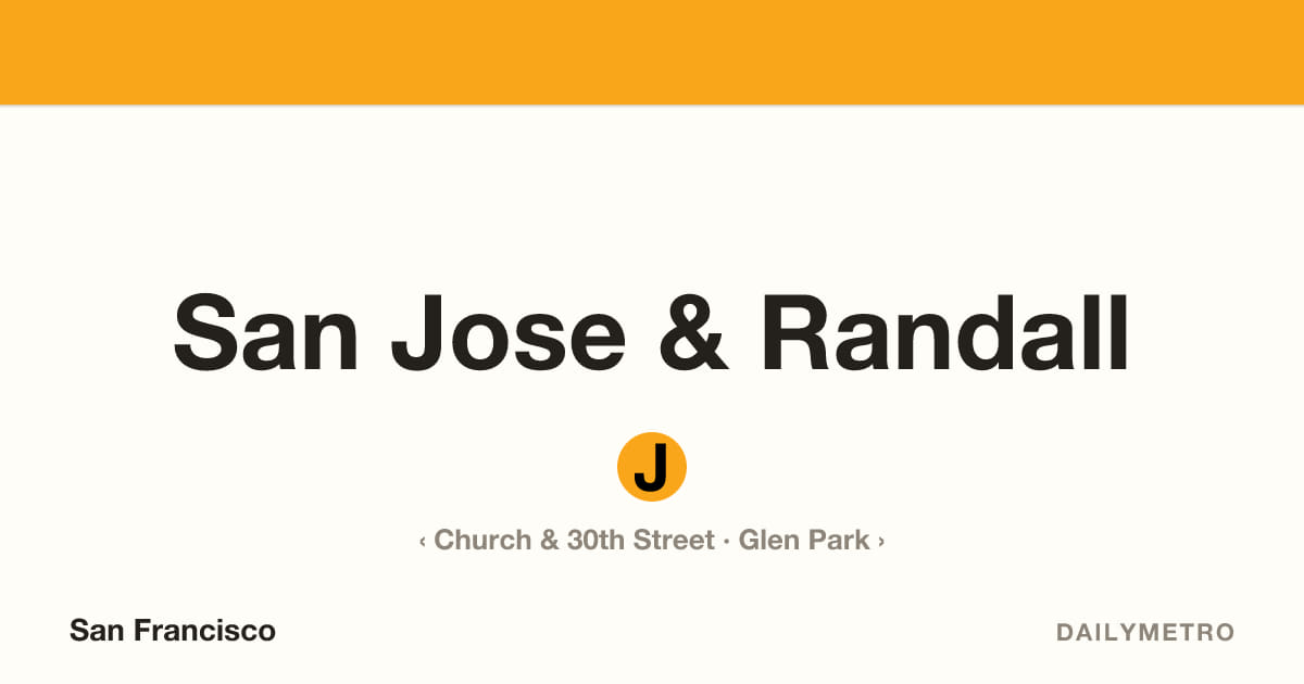 San Jose & Randall station · Lines J