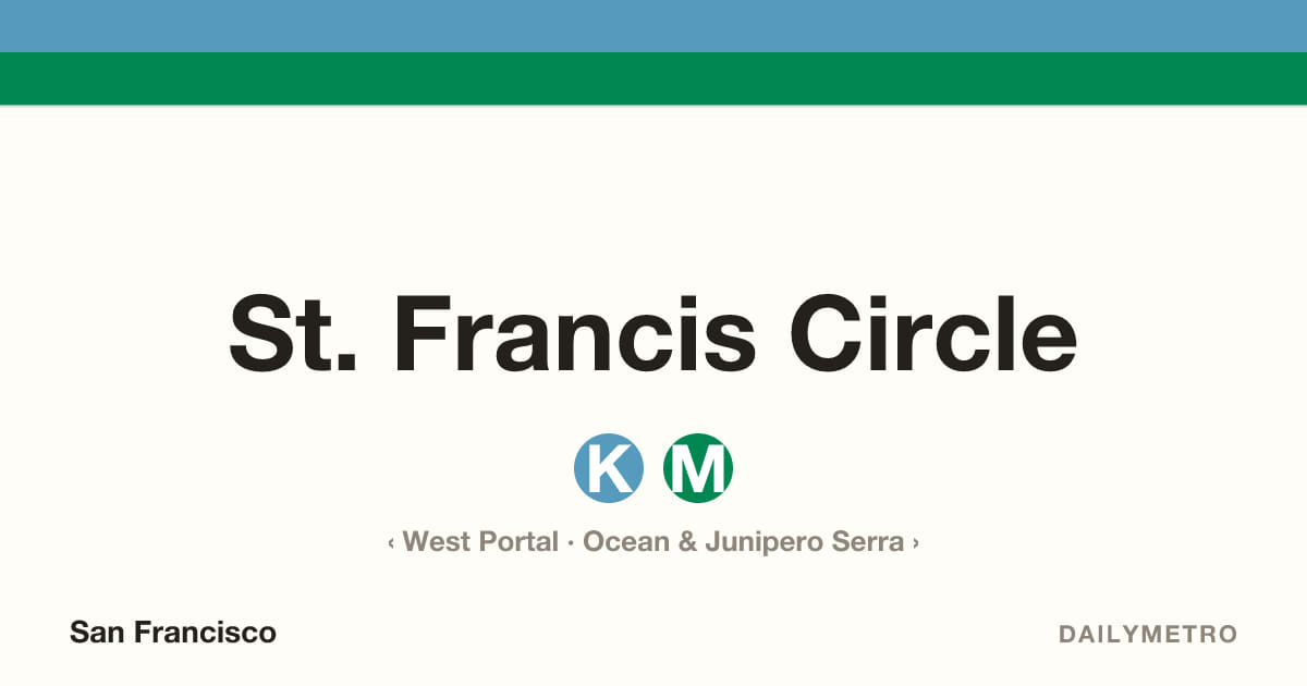 St. Francis Circle station · Lines K, M