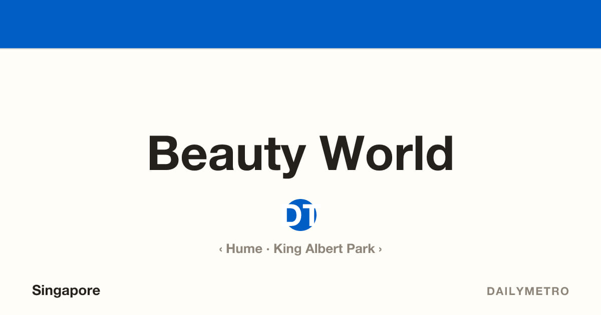 Beauty World station · Lines Downtown Line