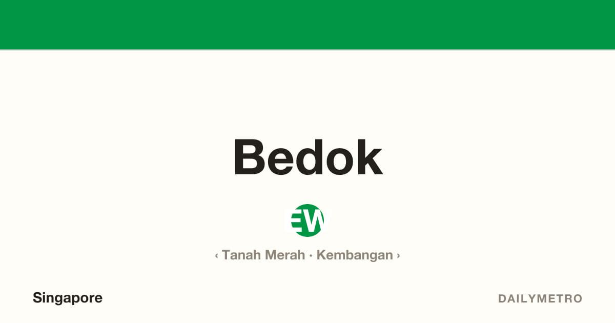 Bedok station · Lines East West Line