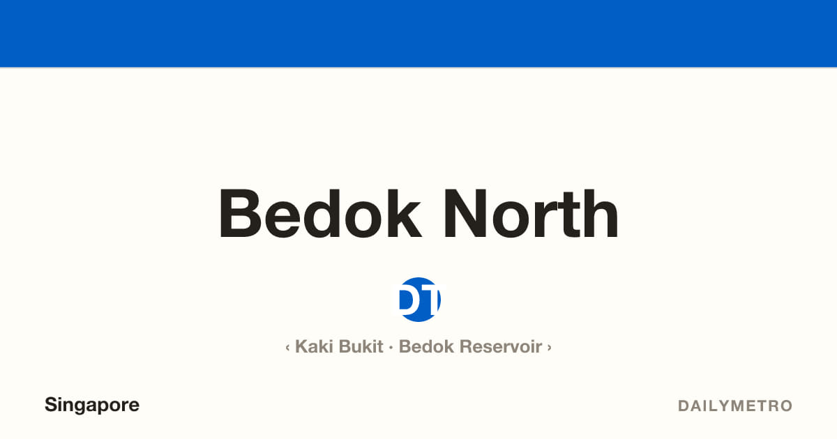 Bedok North station · Lines Downtown Line
