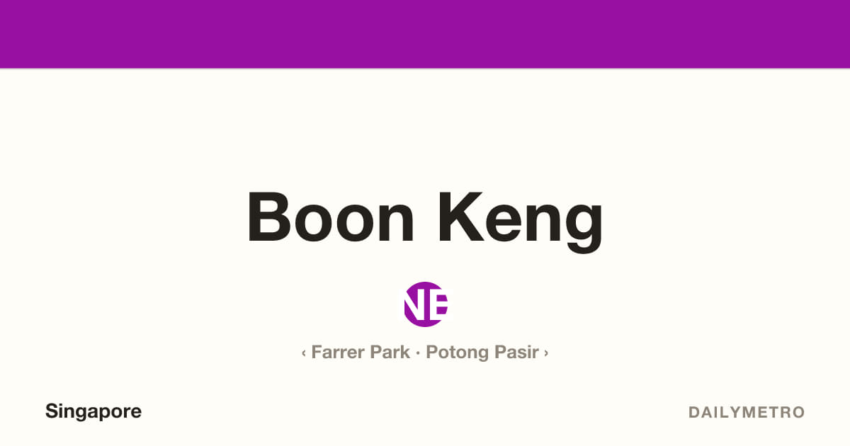 Boon Keng station · Lines North East Line