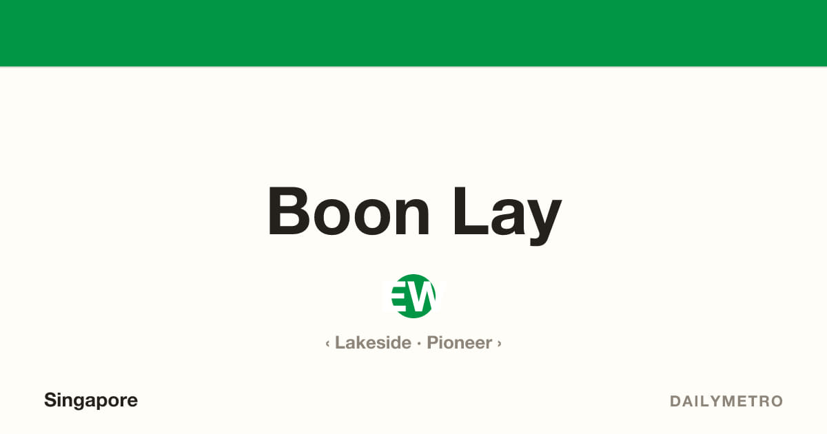 Boon Lay station · Lines East West Line
