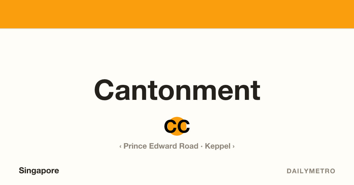 Cantonment station · Lines Circle Line