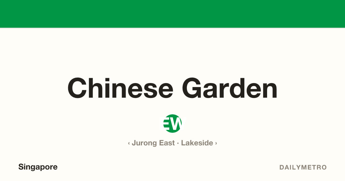 Chinese Garden station · Lines East West Line