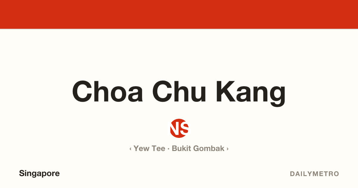 Choa Chu Kang station · Lines North South Line