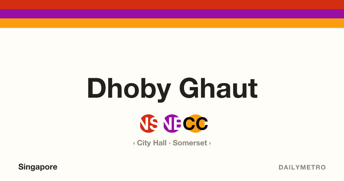 Dhoby Ghaut station · Lines North South Line, North East Line, Circle Line