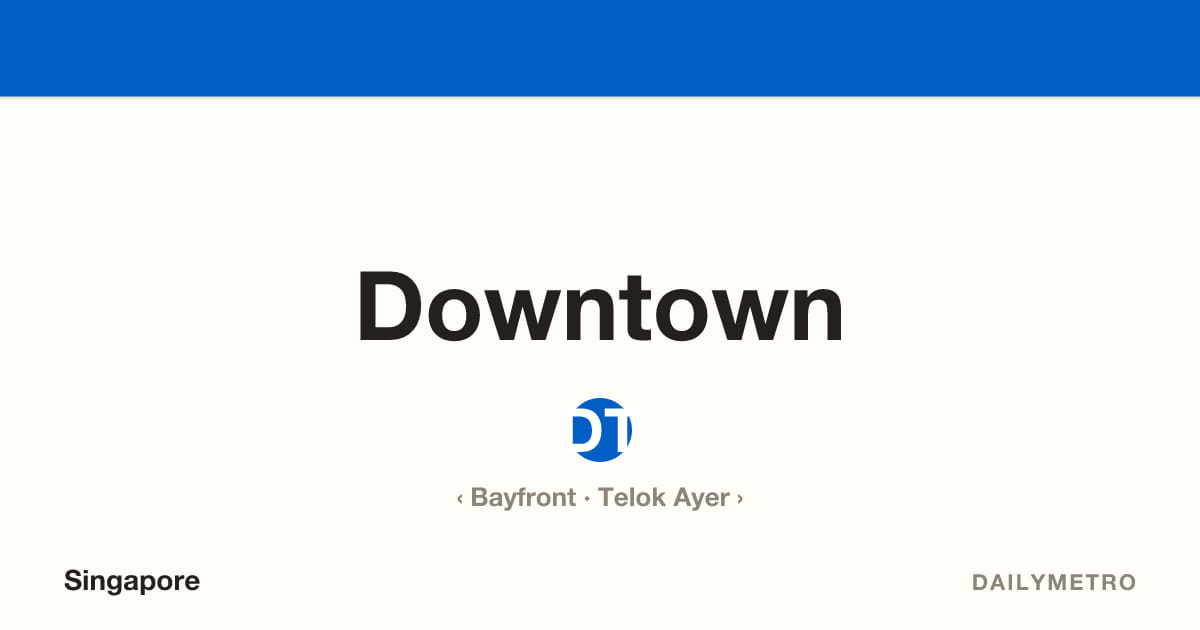 Downtown station · Lines Downtown Line