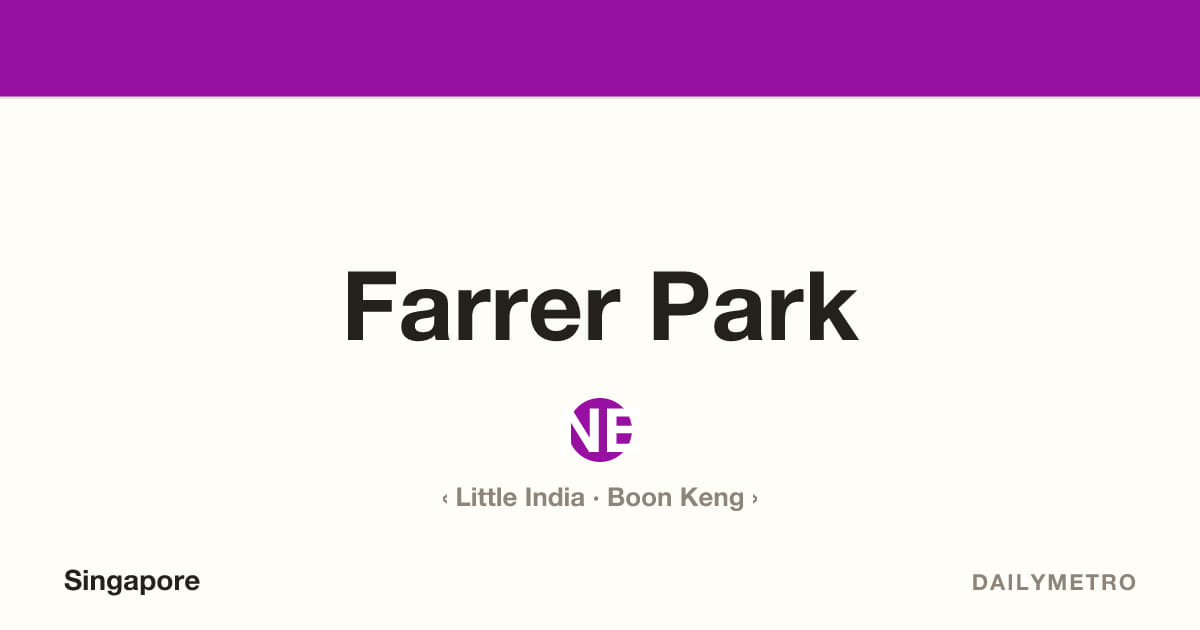 Farrer Park station · Lines North East Line