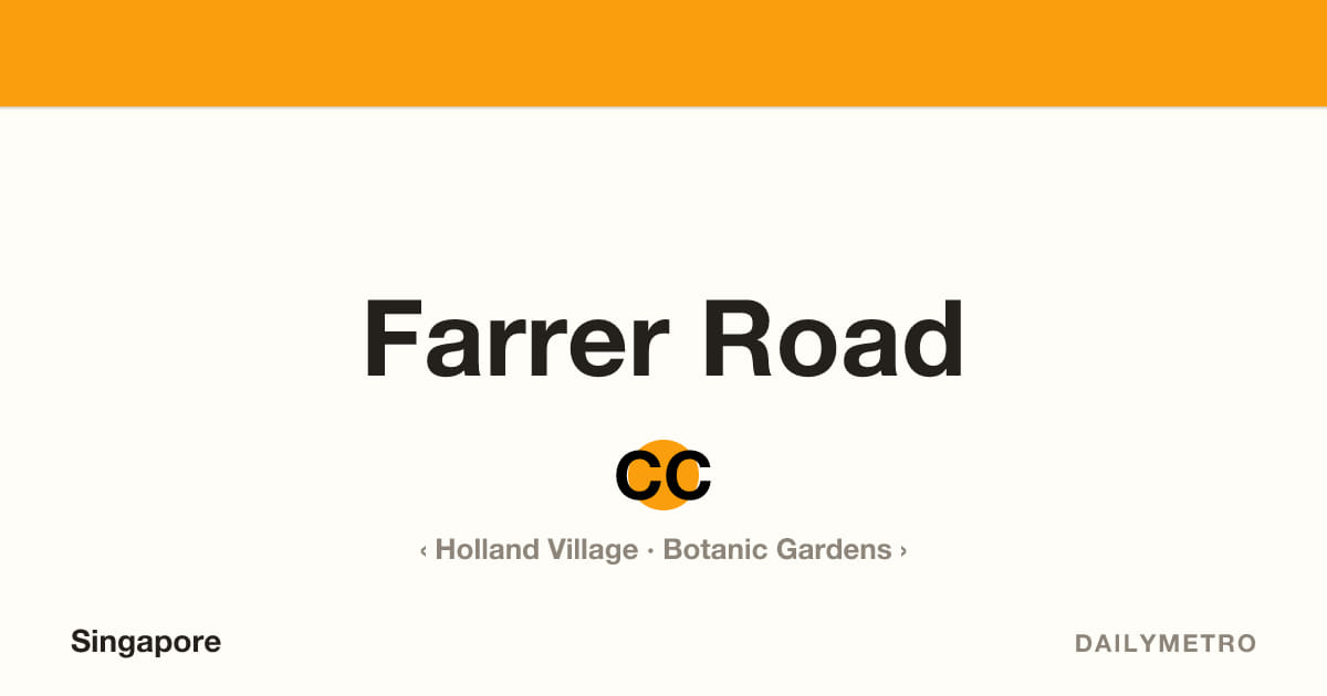 Farrer Road station · Lines Circle Line