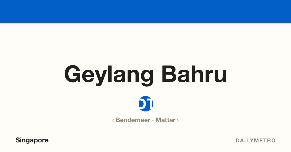 Geylang Bahru station · Lines Downtown Line