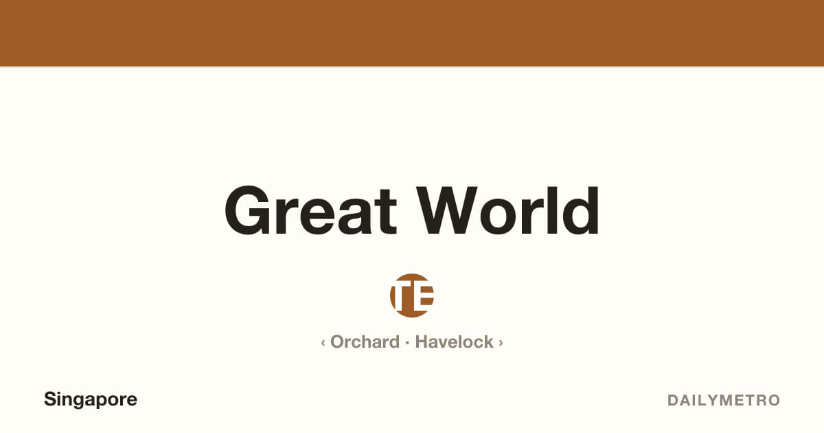 Great World station · Lines Thomson-East Coast Line