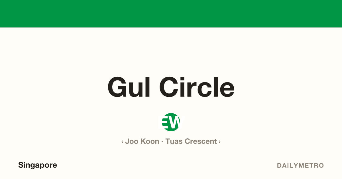 Gul Circle station · Lines East West Line