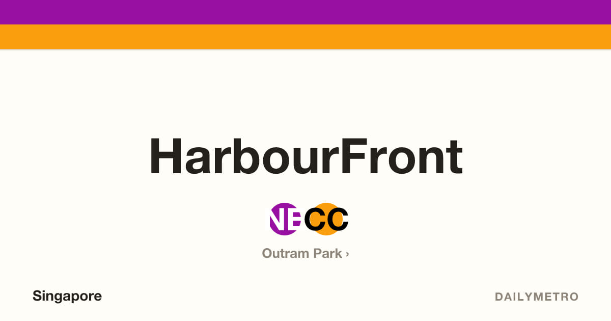 HarbourFront station · Lines North East Line, Circle Line