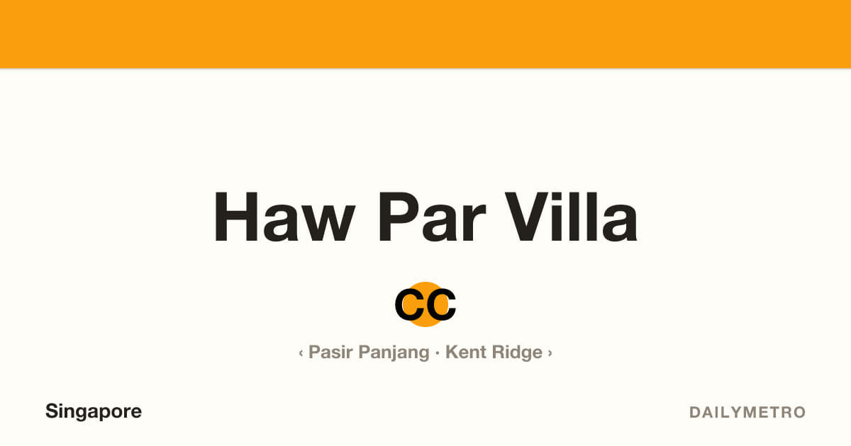 Haw Par Villa station · Lines Circle Line