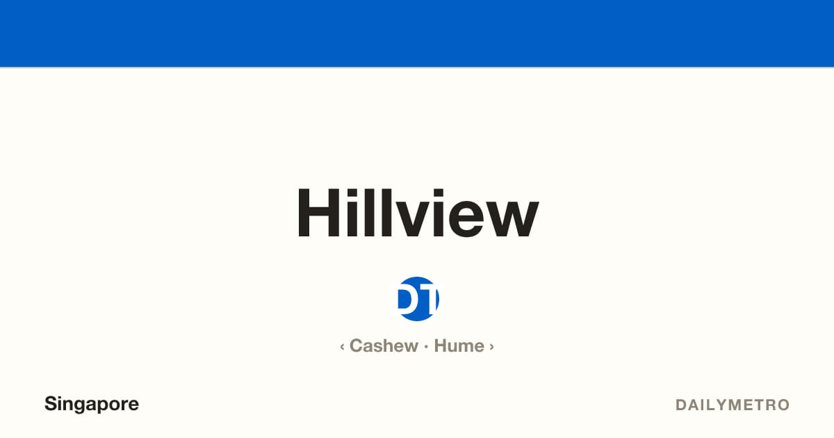 Hillview station · Lines Downtown Line