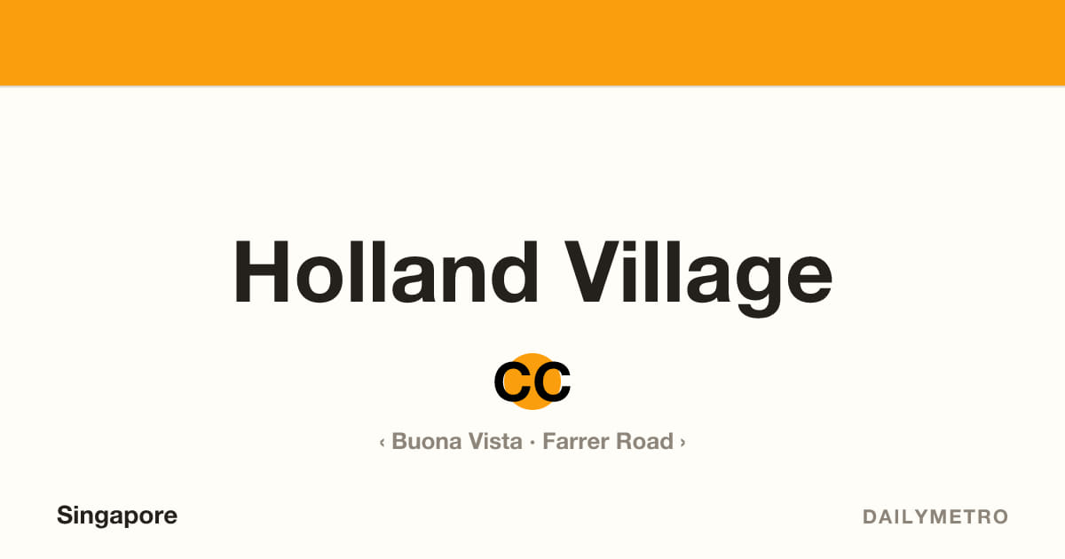 Holland Village station · Lines Circle Line