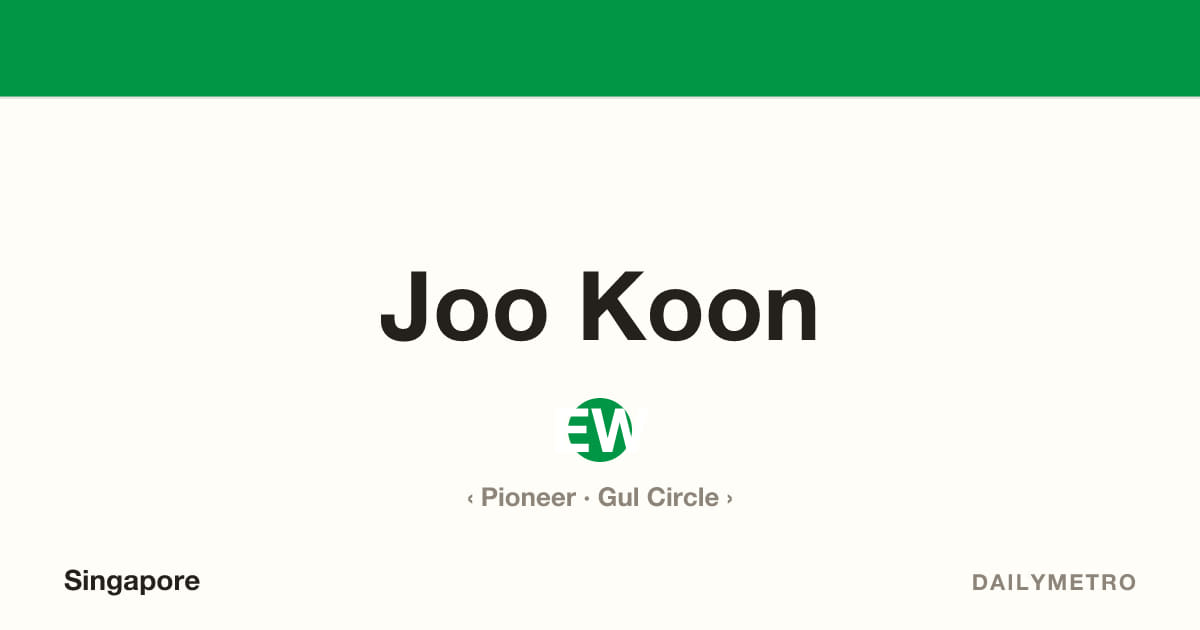 Joo Koon station · Lines East West Line