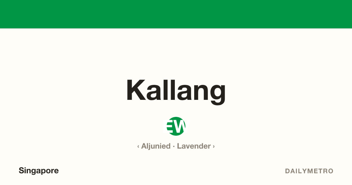 Kallang station · Lines East West Line
