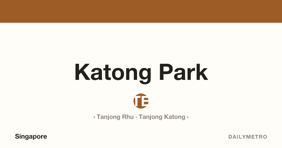 Katong Park station · Lines Thomson-East Coast Line