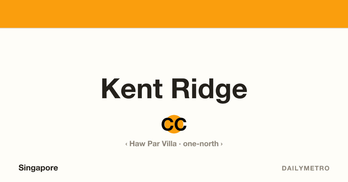 Kent Ridge station · Lines Circle Line