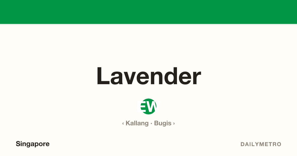 Lavender station · Lines East West Line